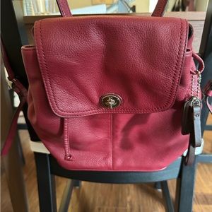 Coach Burgundy backpack